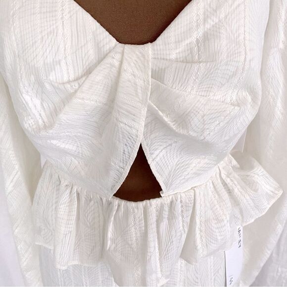 Bailey 44 Semi-Sheer Long Sleeve Cotton Top - Picture 3 of 10